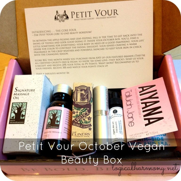 Petit Vour October Vegan Beauty Box