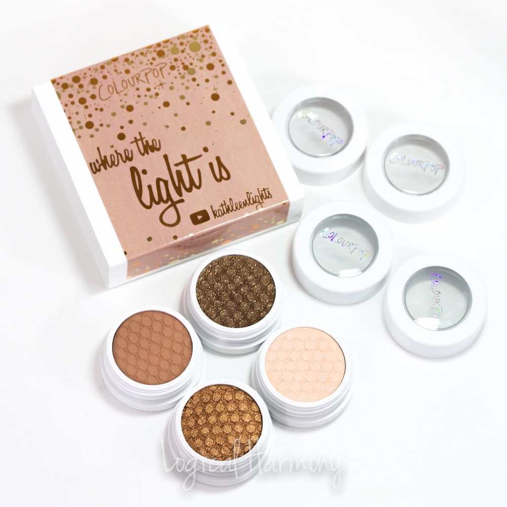 Where The Light Is Eyeshadow Quad (KathleenLights x ColourPop) Review