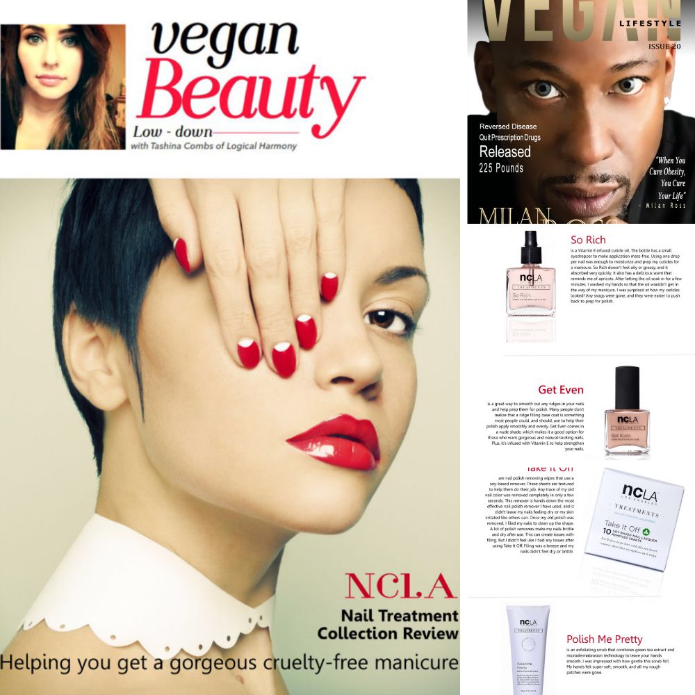 Tashina Combs for Vegan Lifestyle Magazine ft NCLA