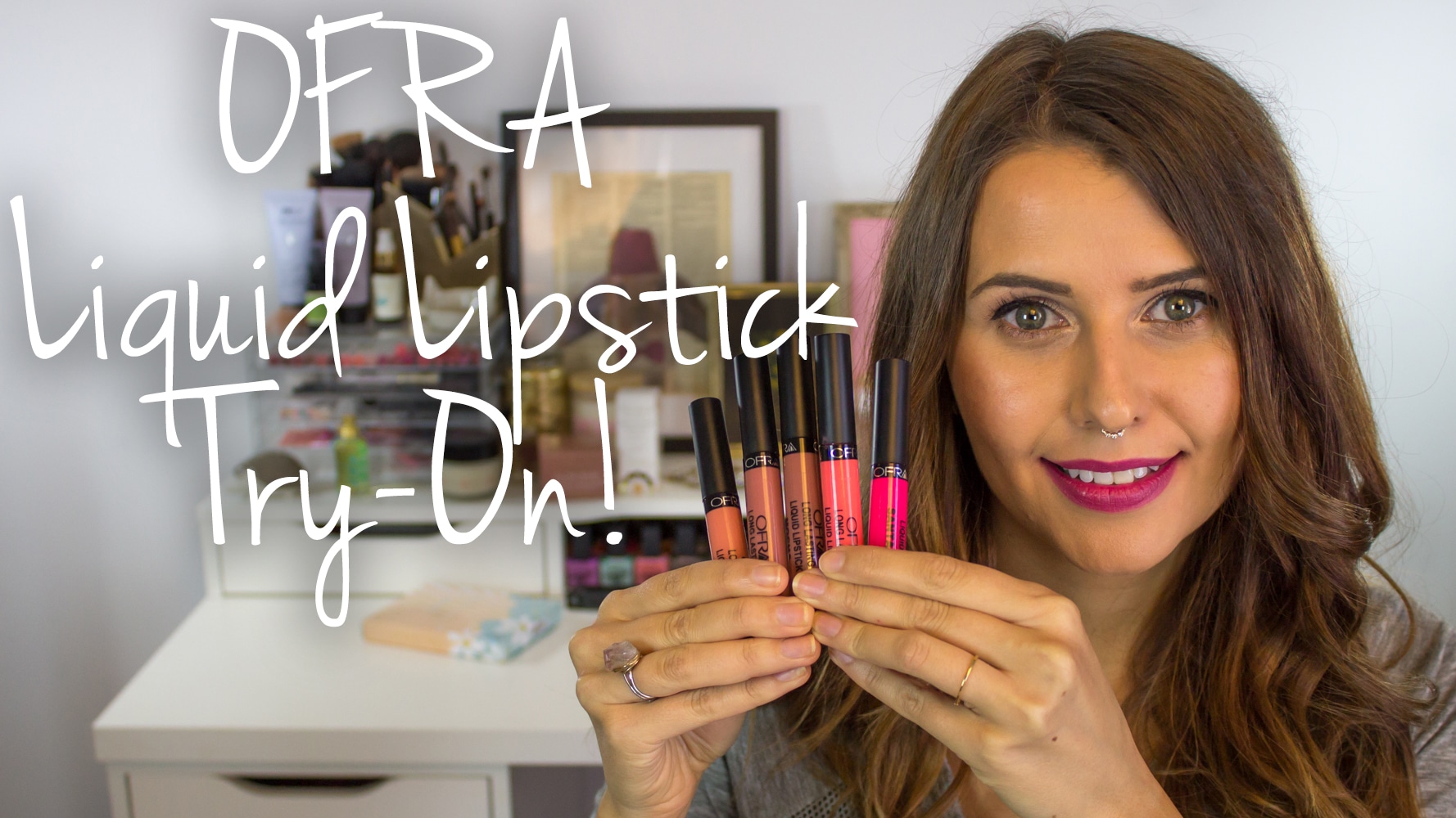 OFRA Liquid Lipstick Try On & Initial Thoughts Video