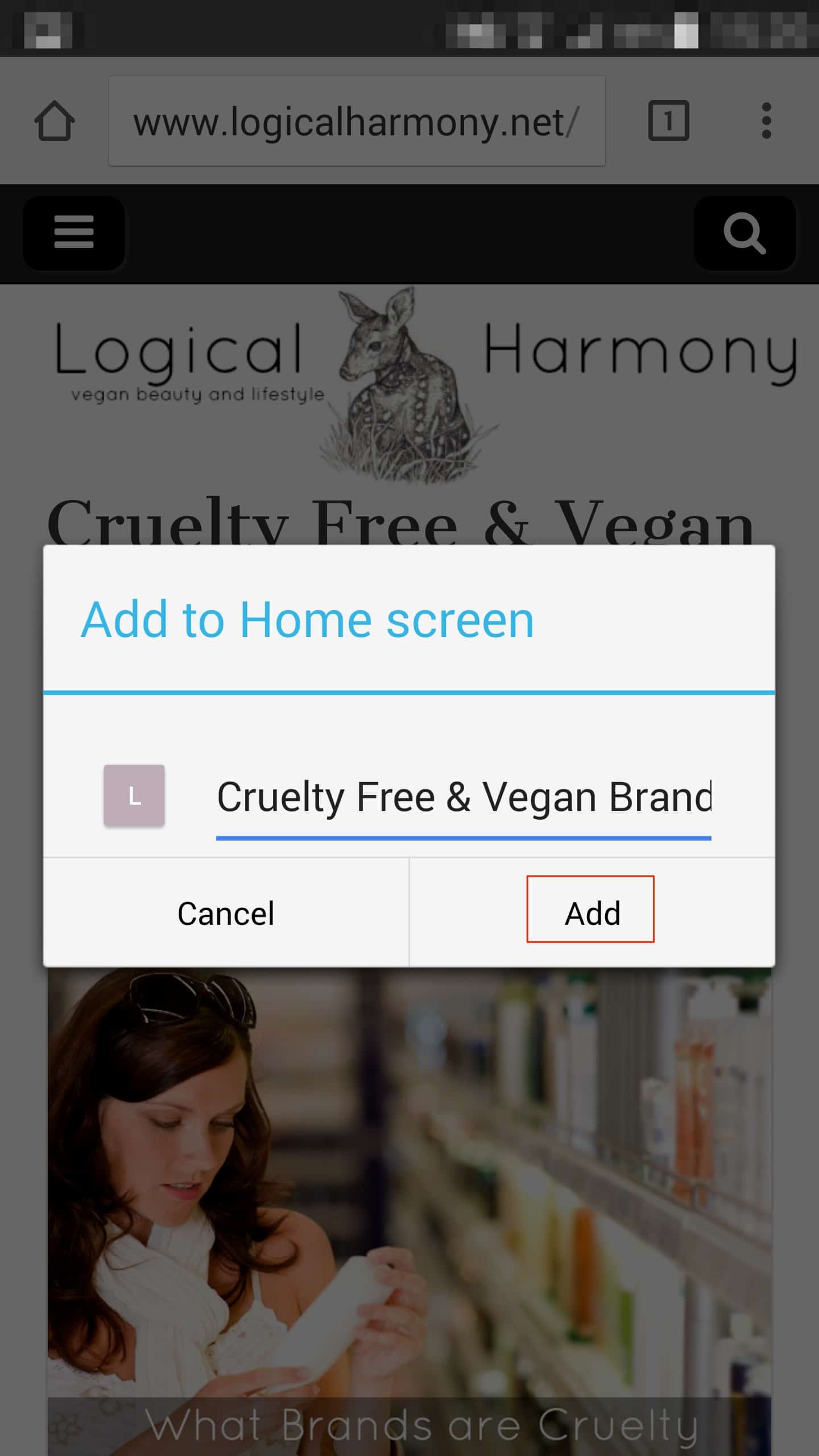 How to Add the Logical Harmony Cruelty Free Brand List to your Droid