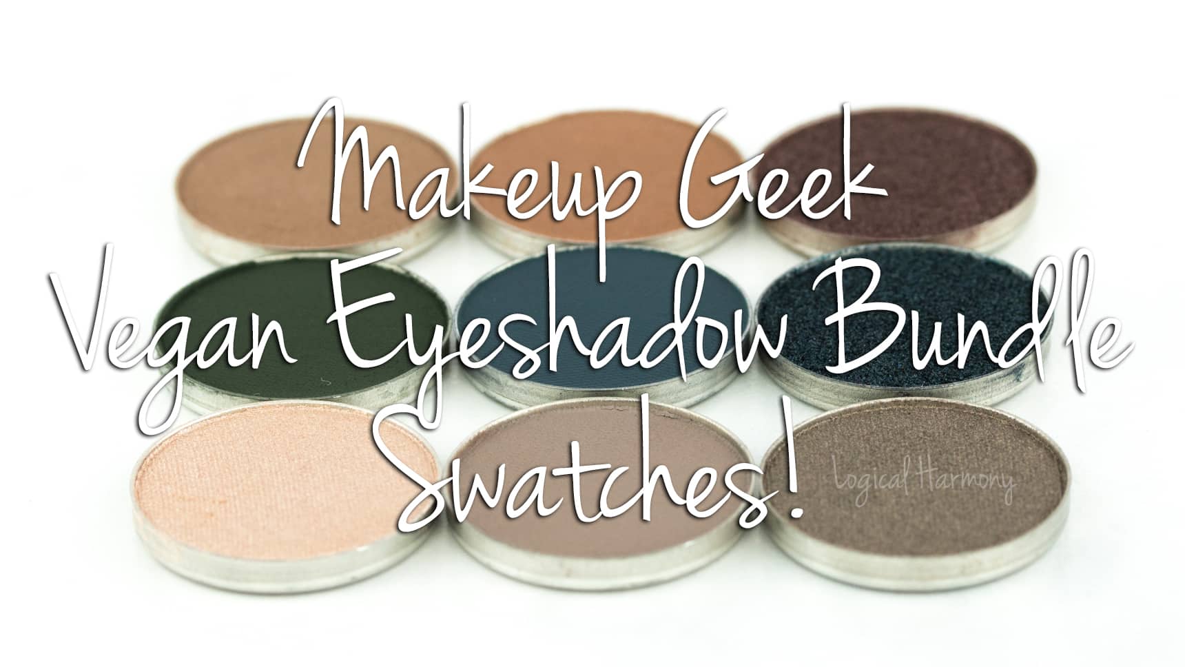 Makeup Geek Vegan Shadow Bundle Swatches