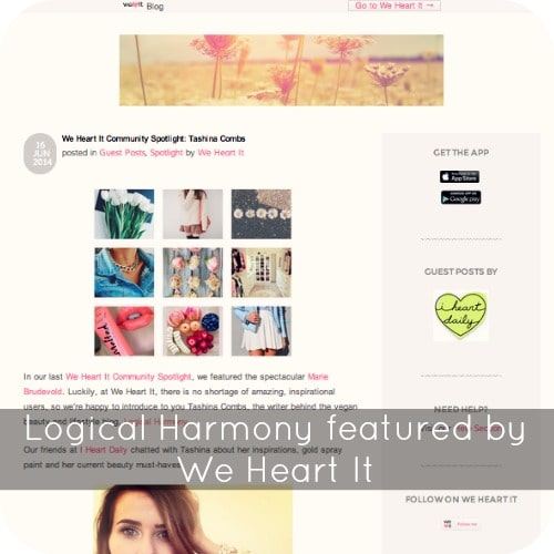 Logical Harmony featured by We Heart It