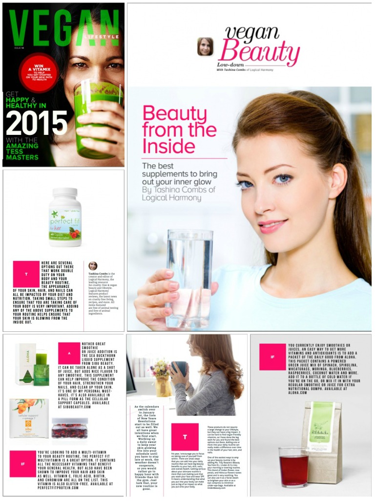 Vegan Beauty Low-Down – Beauty from the Inside from Vegan Lifestyle Magazine