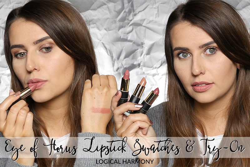 Eye of Horus Bio Lipstick Swatches & Try On