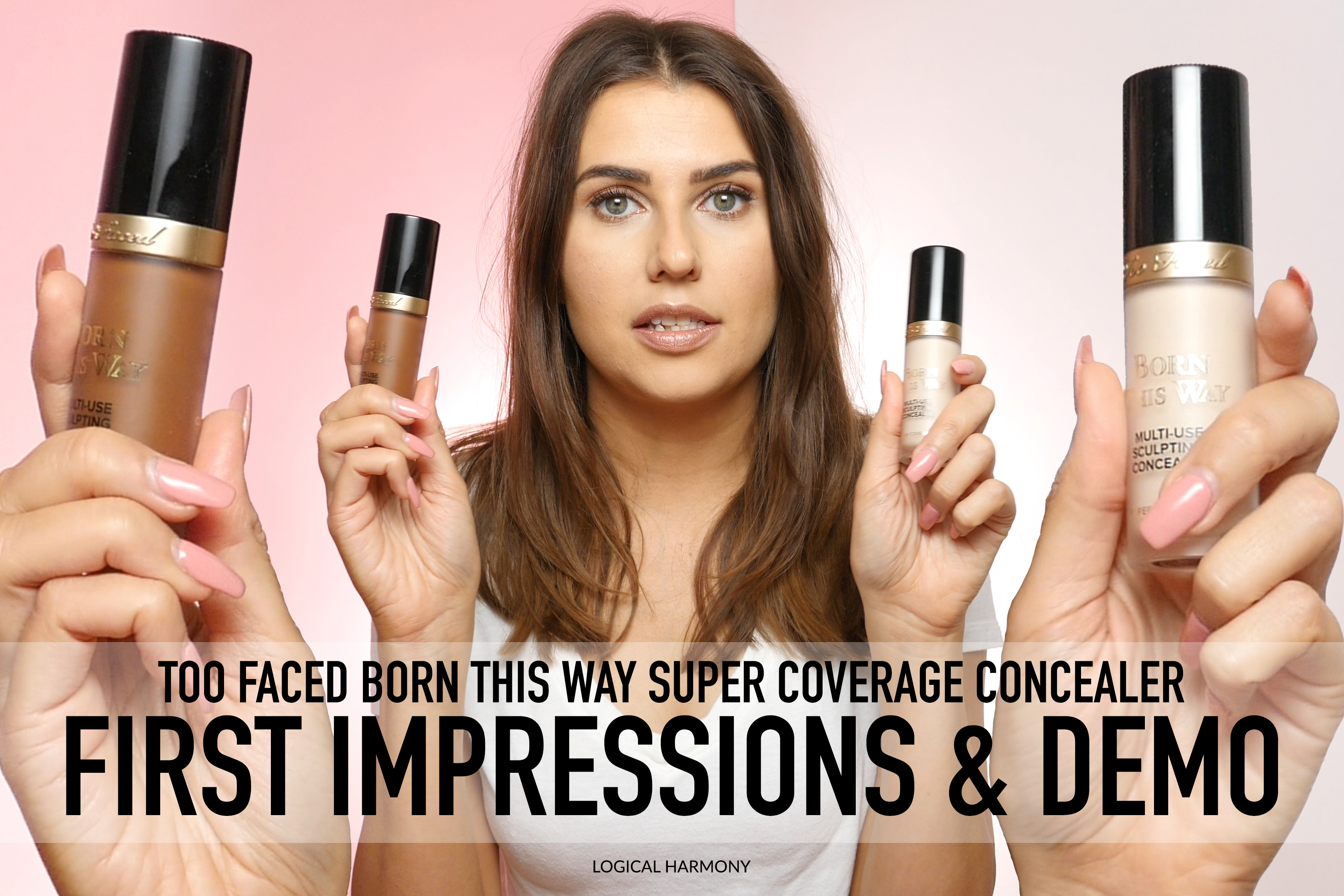 Too Faced Born This Way Super Coverage Concealer First Impressions & Demo